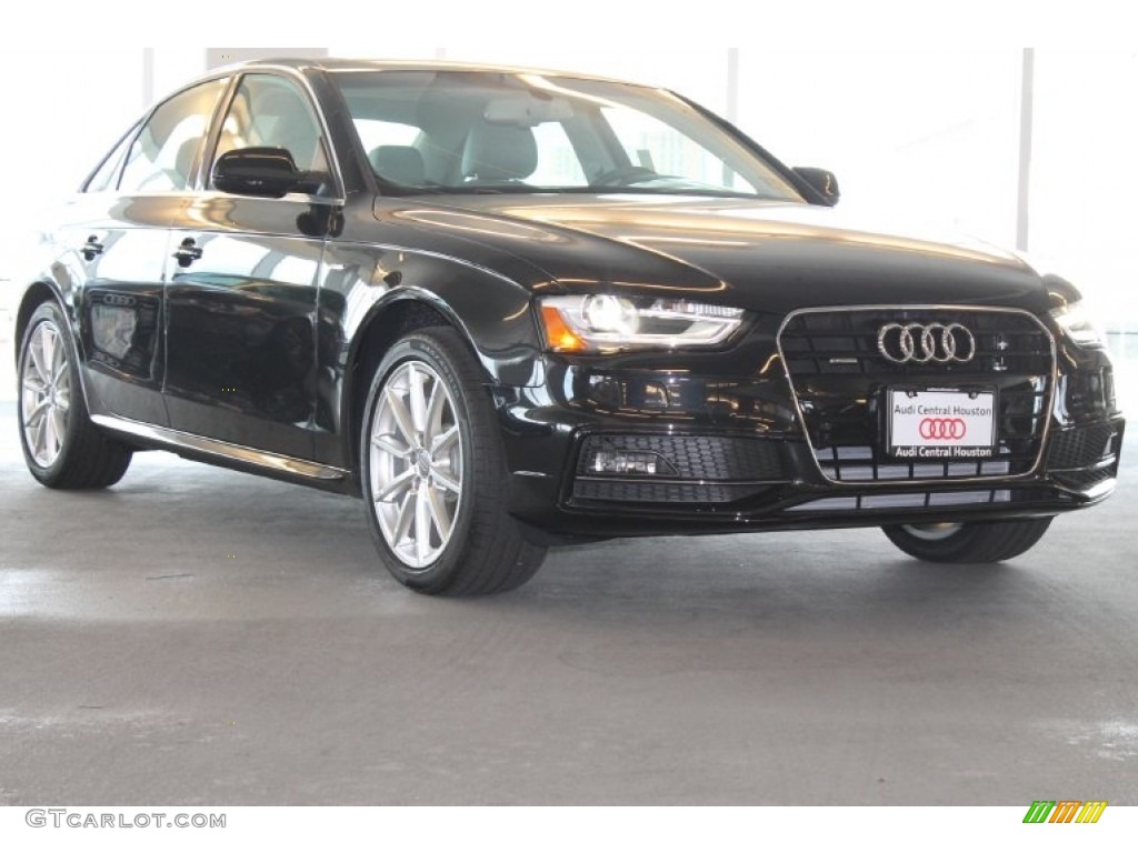 2014 A4 2.0T quattro Sedan - Phantom Black Pearl / Titanium Grey photo #1