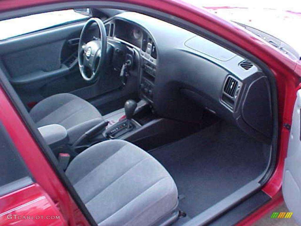 2004 Elantra GLS Sedan - Crimson Dark Red / Gray photo #10