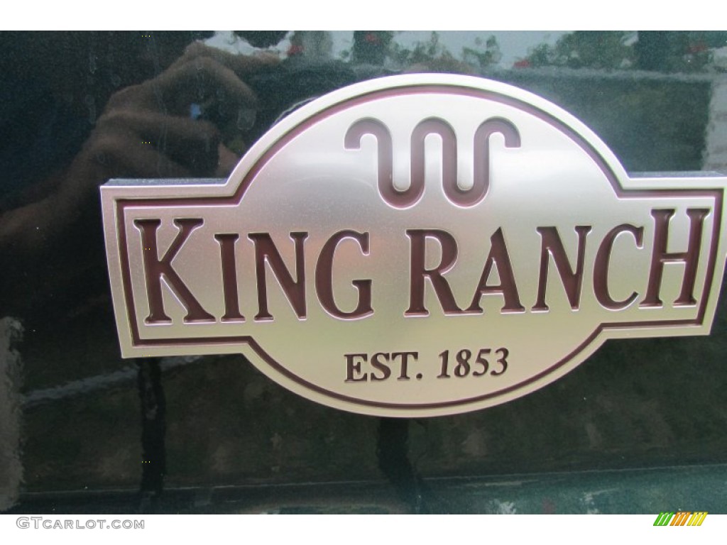 2012 F250 Super Duty King Ranch Crew Cab 4x4 - Green Gem Metallic / Chaparral Leather photo #83