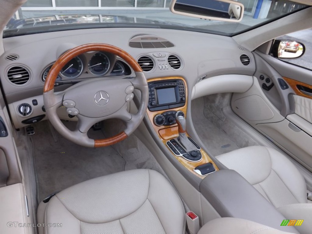 Stone Interior 2004 Mercedes-Benz SL 600 Roadster Photo #94573942