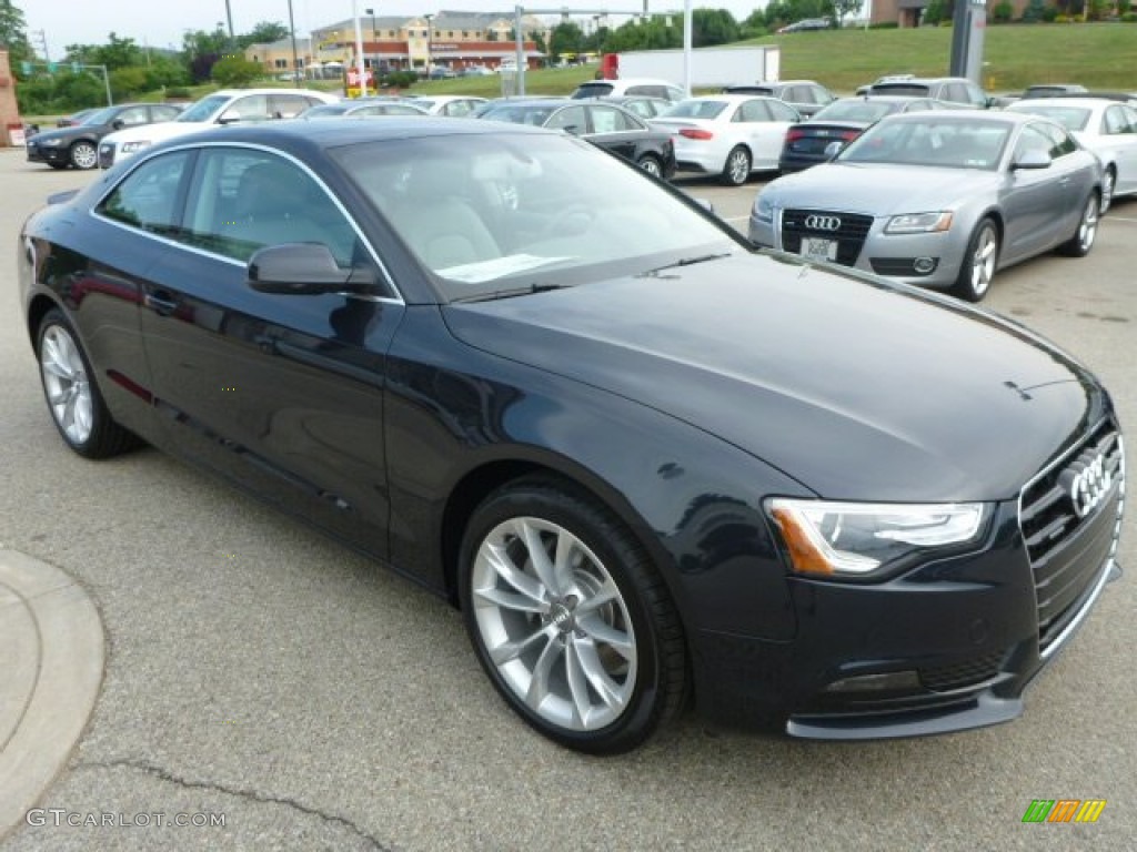 2014 A5 2.0T quattro Coupe - Moonlight Blue Metallic / Titanium Gray photo #5