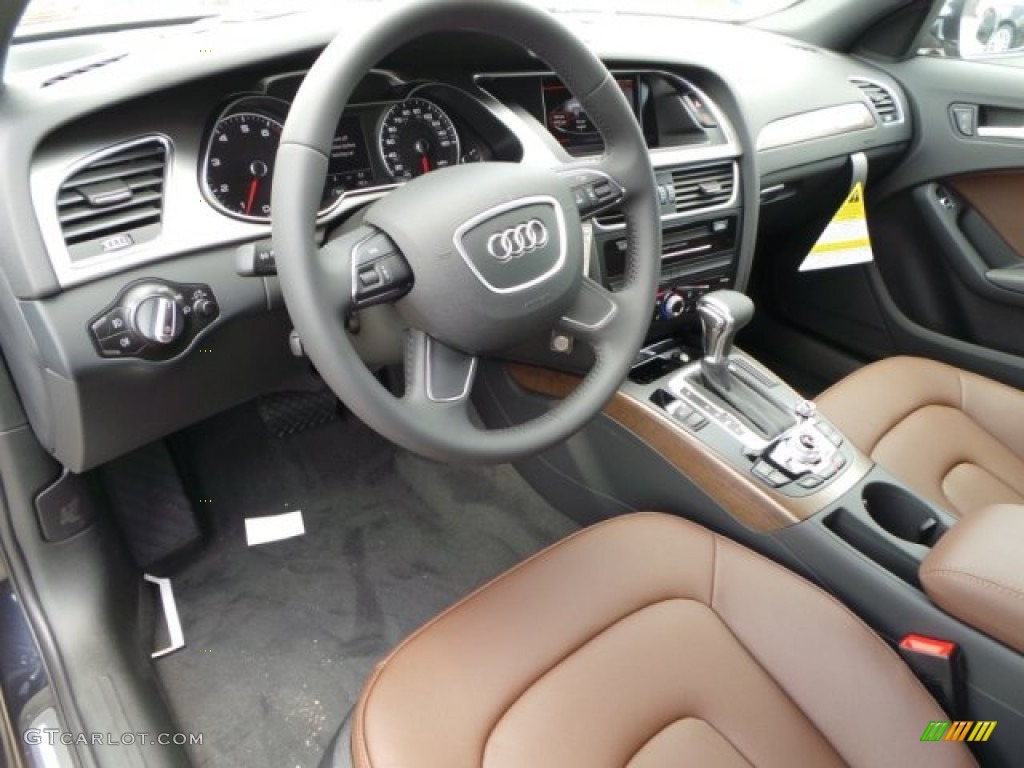 Chestnut Brown/Black Interior 2014 Audi A4 2.0T quattro Sedan Photo #94576870