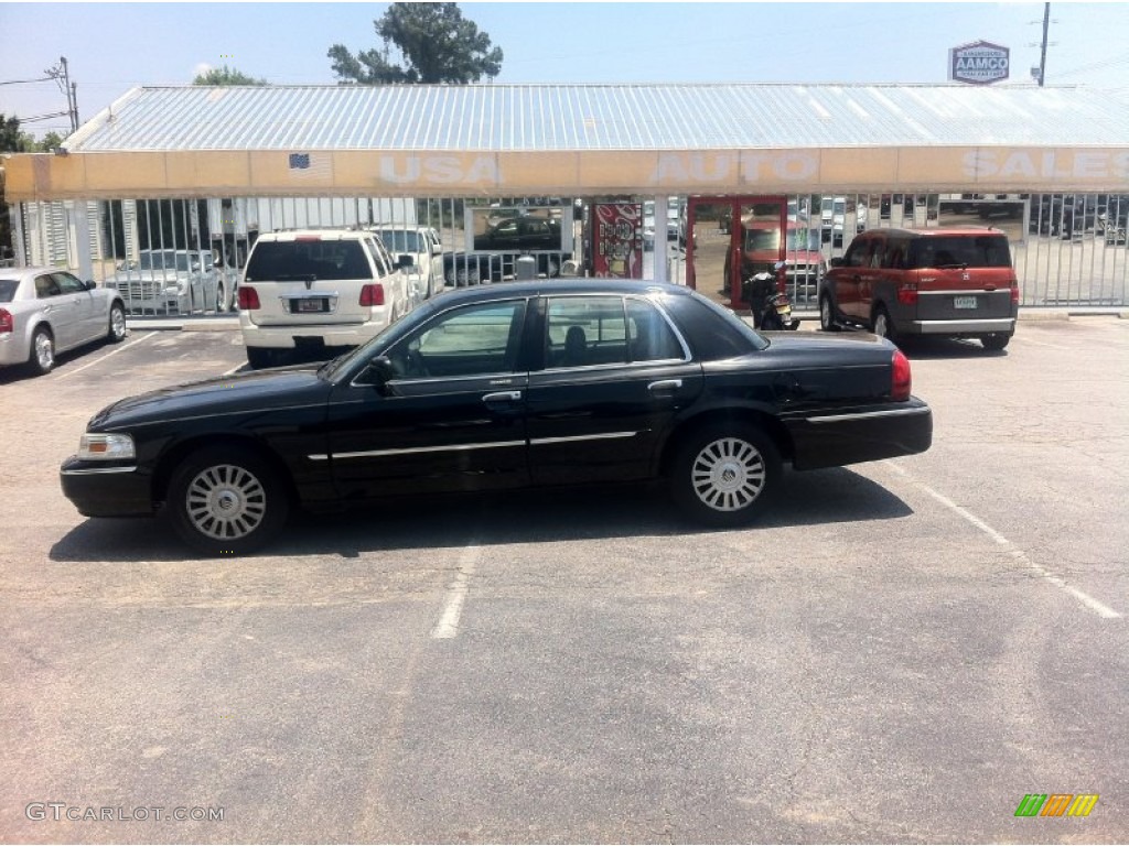 2008 Grand Marquis LS - Black Clearcoat / Charcoal Black photo #2