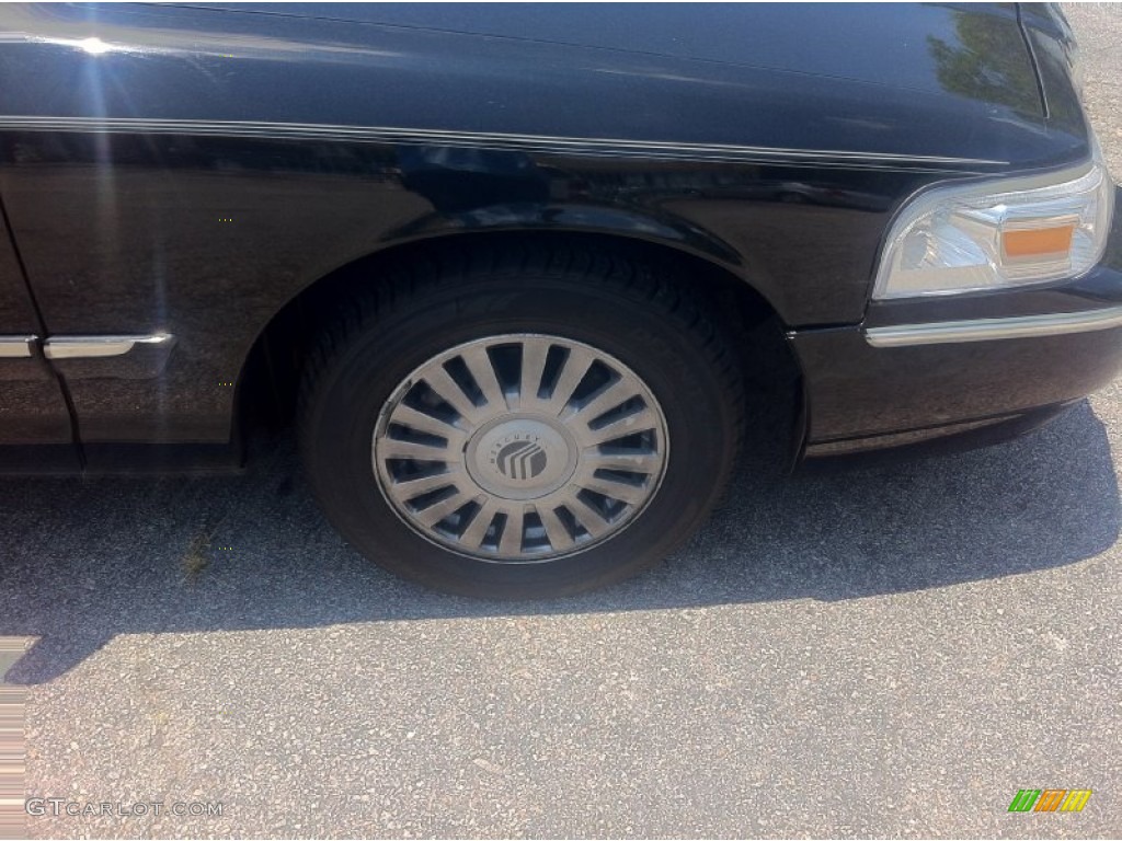 2008 Grand Marquis LS - Black Clearcoat / Charcoal Black photo #6