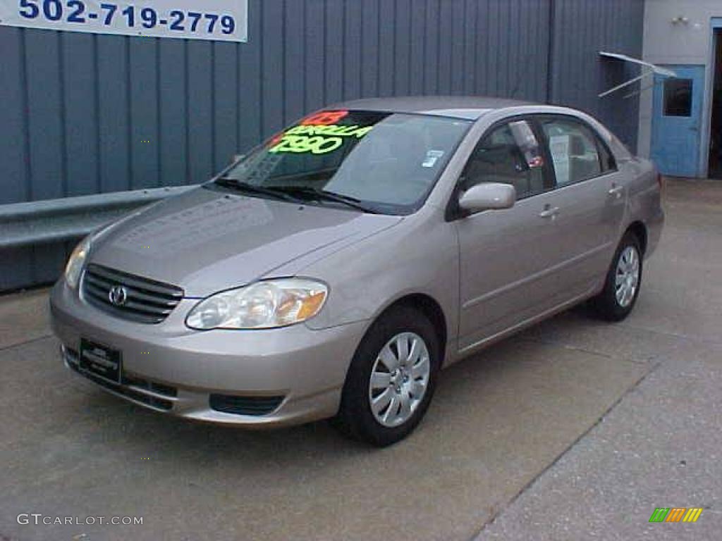 2003 Corolla LE - Sandrift Metallic / Pebble Beige photo #2