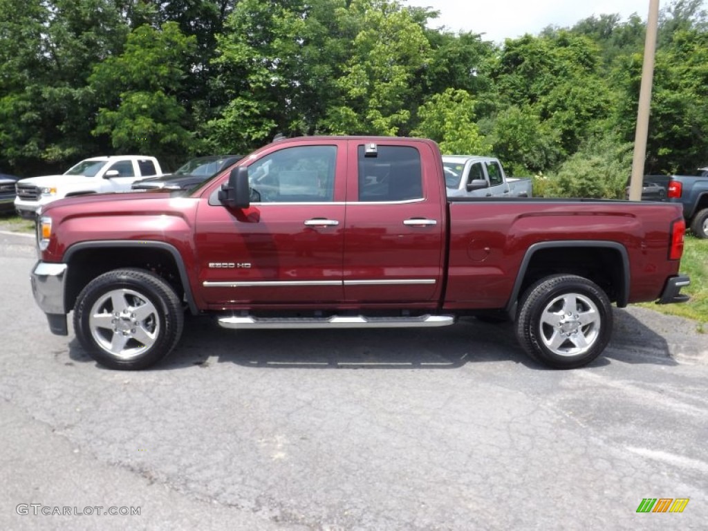 Sonoma Red Metallic 2015 GMC Sierra 2500HD SLT Double Cab 4x4 Exterior Photo #94577866