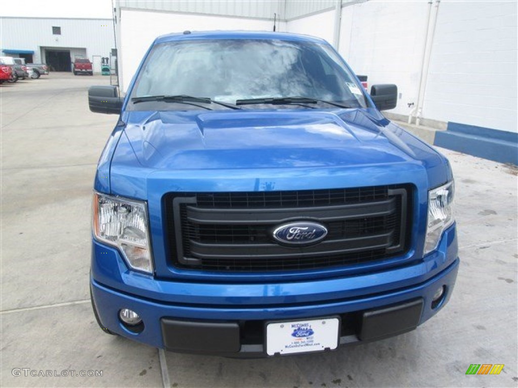 2014 F150 STX SuperCrew - Blue Flame / Steel Grey photo #2