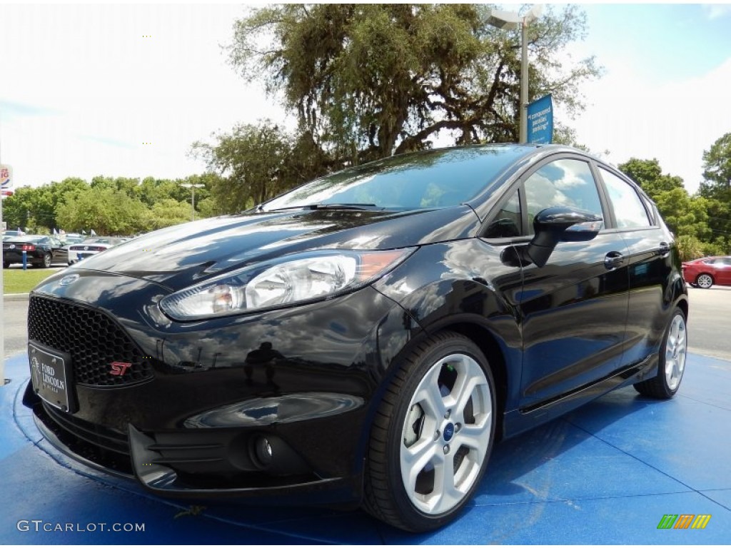 2014 Fiesta ST Hatchback - Tuxedo Black / ST Recaro Smoke Storm photo #1