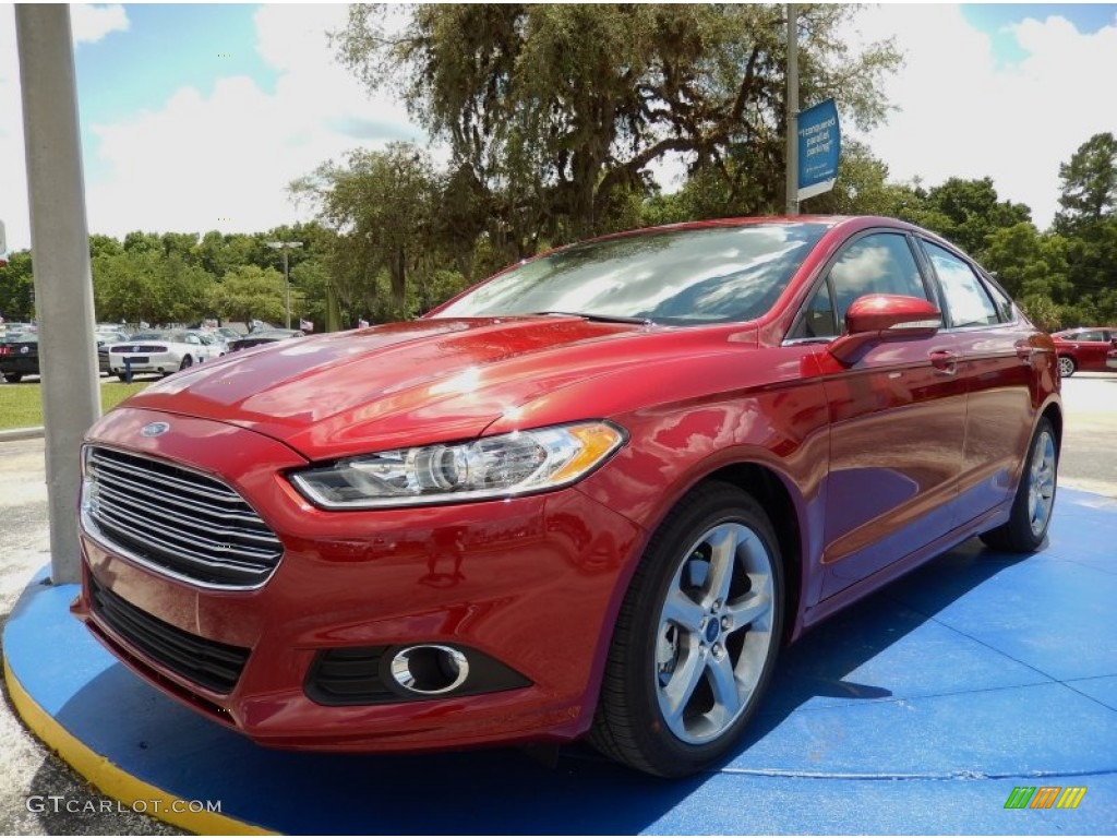 Ruby Red Ford Fusion