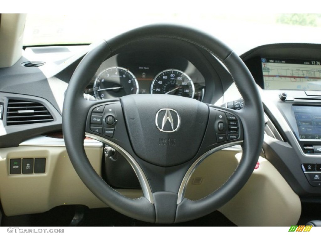 2014 Acura MDX SH-AWD Technology Steering Wheel Photos