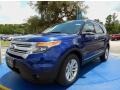 2014 Deep Impact Blue Ford Explorer XLT  photo #1