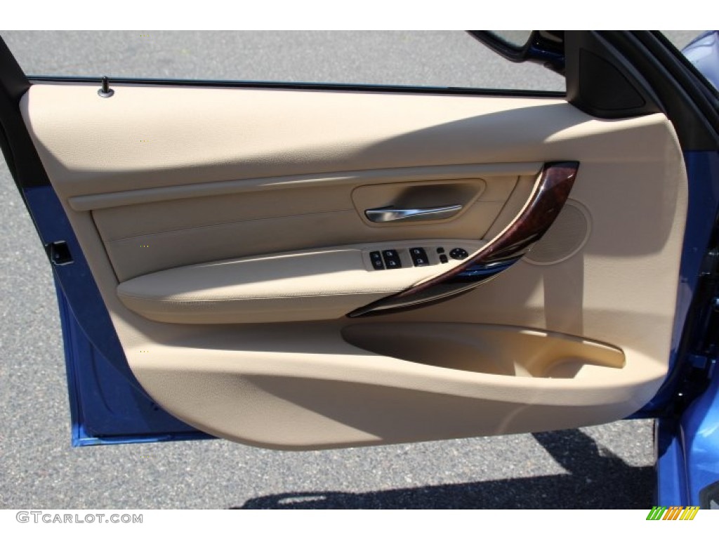 2014 BMW 3 Series 328i xDrive Sedan Venetian Beige Door Panel Photo #94579966