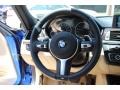 Venetian Beige 2014 BMW 3 Series 328i xDrive Sedan Steering Wheel
