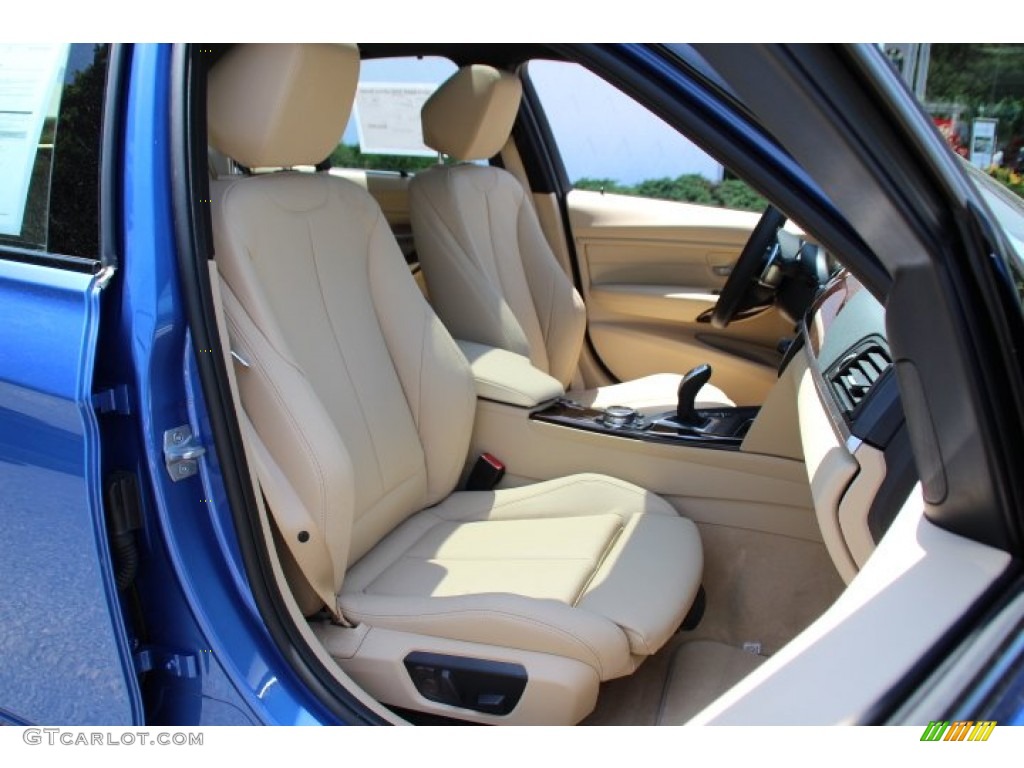 2014 3 Series 328i xDrive Sedan - Estoril Blue / Venetian Beige photo #28