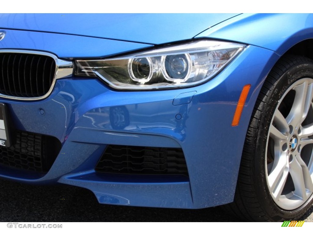 2014 3 Series 328i xDrive Sedan - Estoril Blue / Venetian Beige photo #30