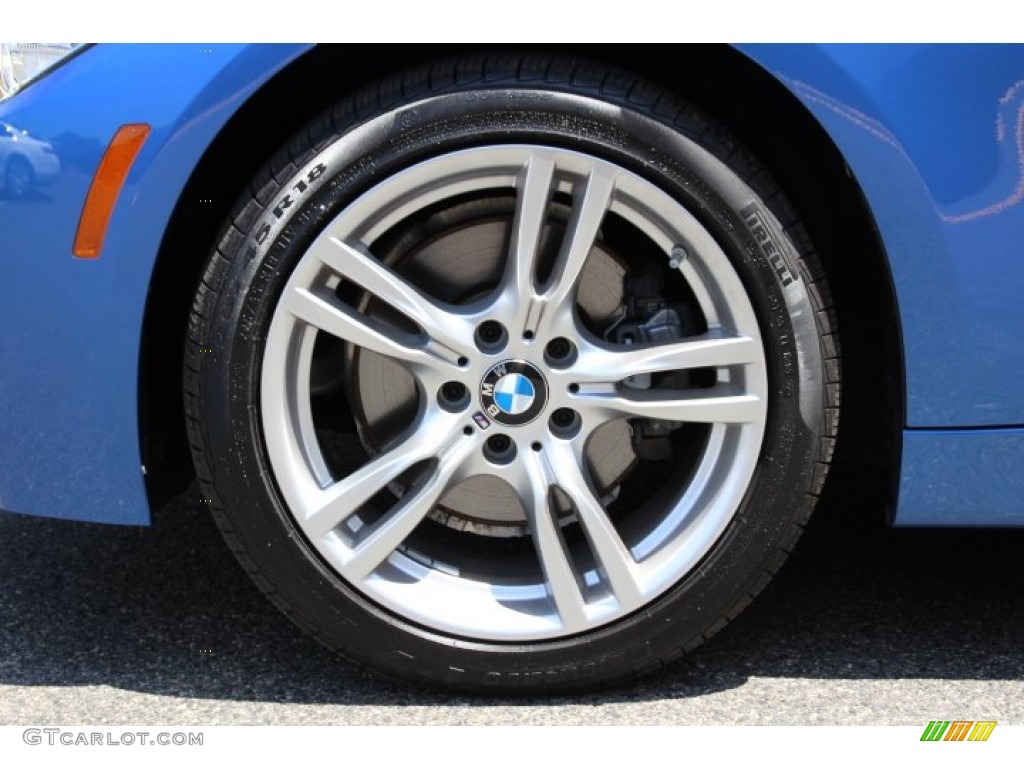 2014 3 Series 328i xDrive Sedan - Estoril Blue / Venetian Beige photo #31