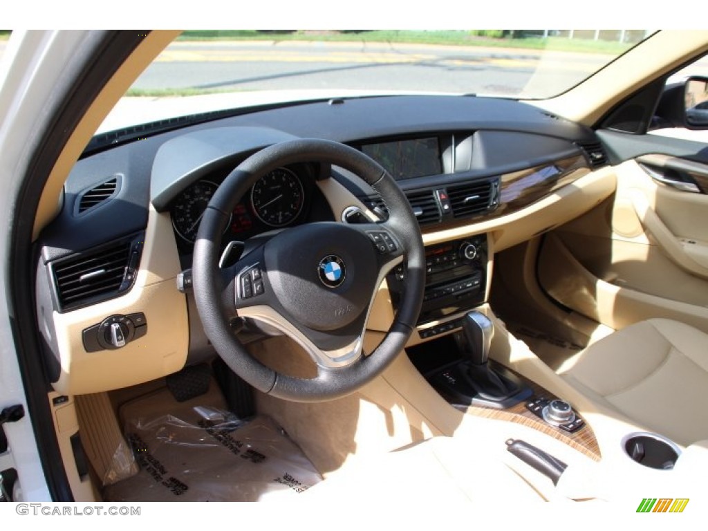 Sand Beige Interior 2014 BMW X1 xDrive35i Photo #94581169
