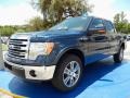 2014 Blue Jeans Ford F150 Lariat SuperCrew  photo #1