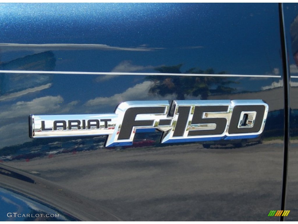 2014 F150 Lariat SuperCrew - Blue Jeans / Black photo #5