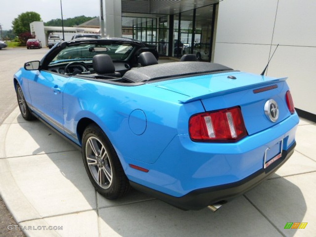 2011 Mustang V6 Premium Convertible - Grabber Blue / Charcoal Black photo #3
