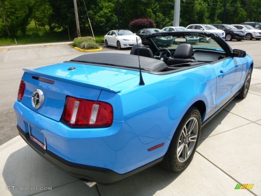 2011 Mustang V6 Premium Convertible - Grabber Blue / Charcoal Black photo #5