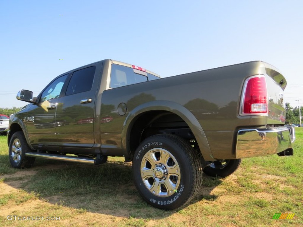 2014 2500 Laramie Crew Cab 4x4 - Prairie Pearl Coat / Canyon Brown/Light Frost Beige photo #2