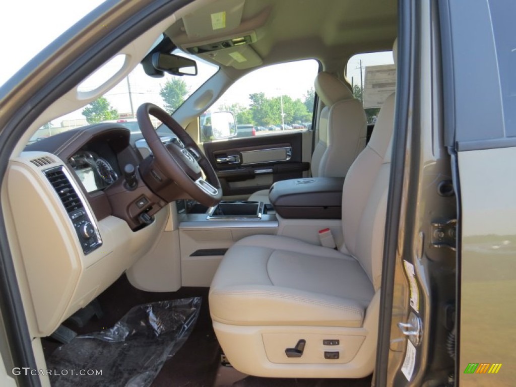 Canyon Brown/Light Frost Beige Interior 2014 Ram 2500 Laramie Crew Cab 4x4 Photo #94583779