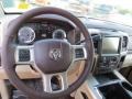 2014 Ram 2500 Canyon Brown/Light Frost Beige Interior Steering Wheel Photo