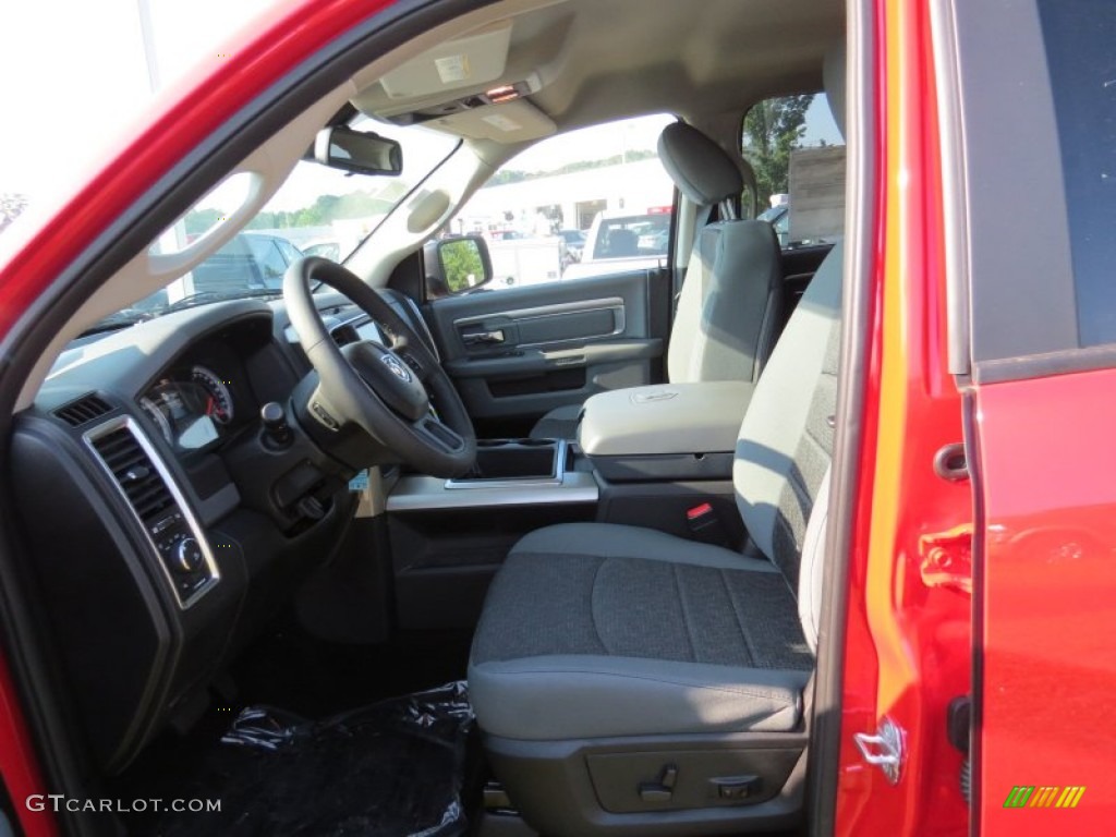 2014 1500 Big Horn Crew Cab - Flame Red / Black/Diesel Gray photo #6