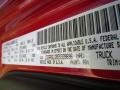  2014 1500 Big Horn Crew Cab Flame Red Color Code PR4