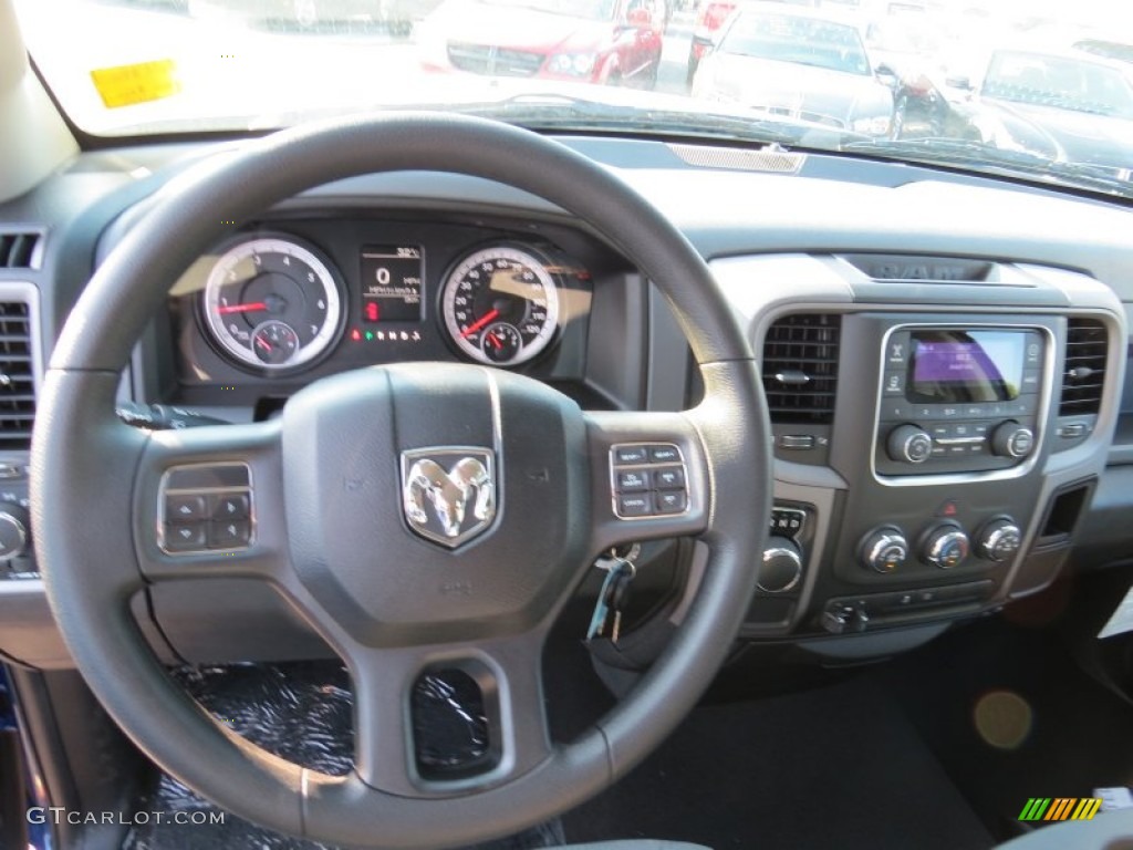 2014 1500 Express Quad Cab - Blue Streak Pearl Coat / Black/Diesel Gray photo #8