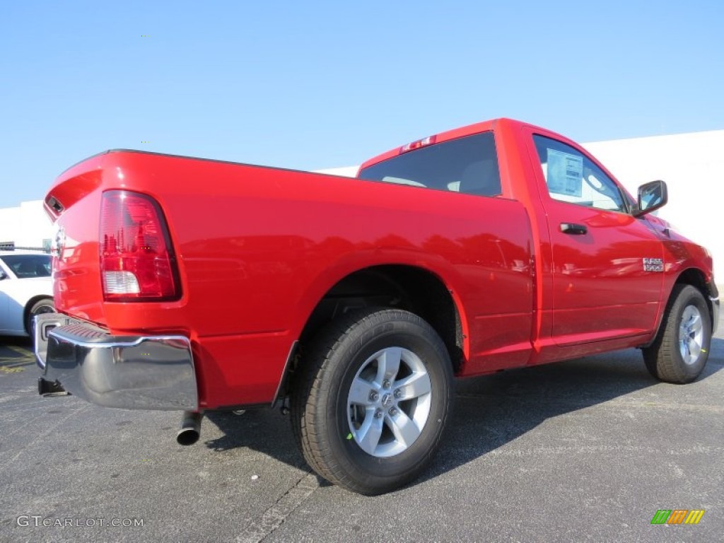 2014 1500 Tradesman Regular Cab - Flame Red / Black/Diesel Gray photo #3
