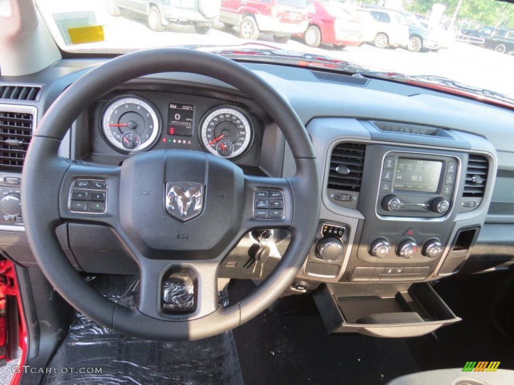 2014 1500 Tradesman Regular Cab - Flame Red / Black/Diesel Gray photo #7