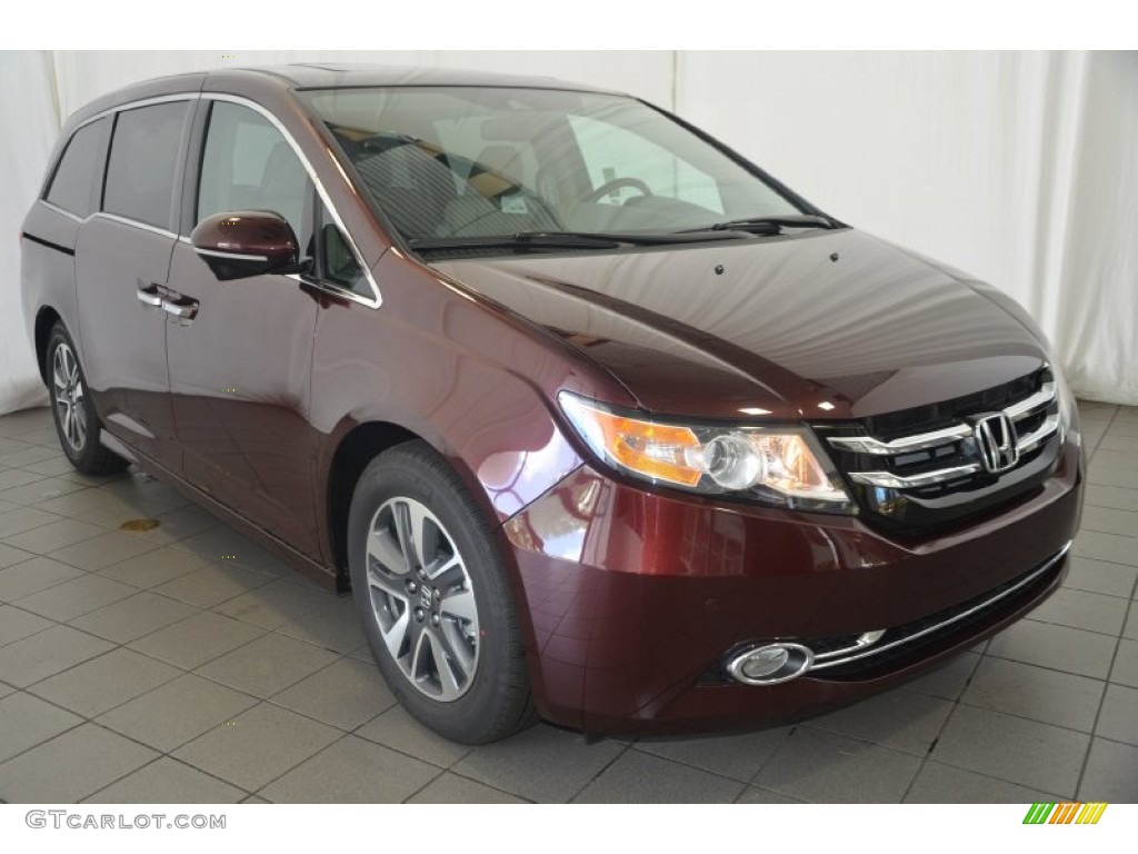 2014 Odyssey Touring - Dark Cherry Pearl / Beige photo #1