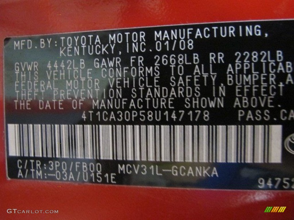 2008 Solara SE V6 Coupe - Super Red 5 / Ivory photo #27