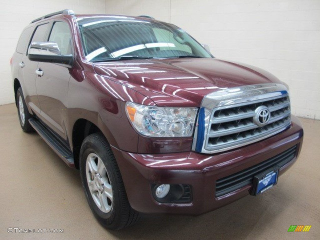 2008 Sequoia Limited 4WD - Cassis Red Pearl / Graphite photo #1