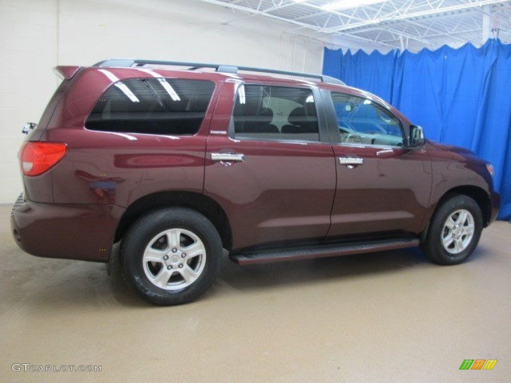 2008 Sequoia Limited 4WD - Cassis Red Pearl / Graphite photo #8