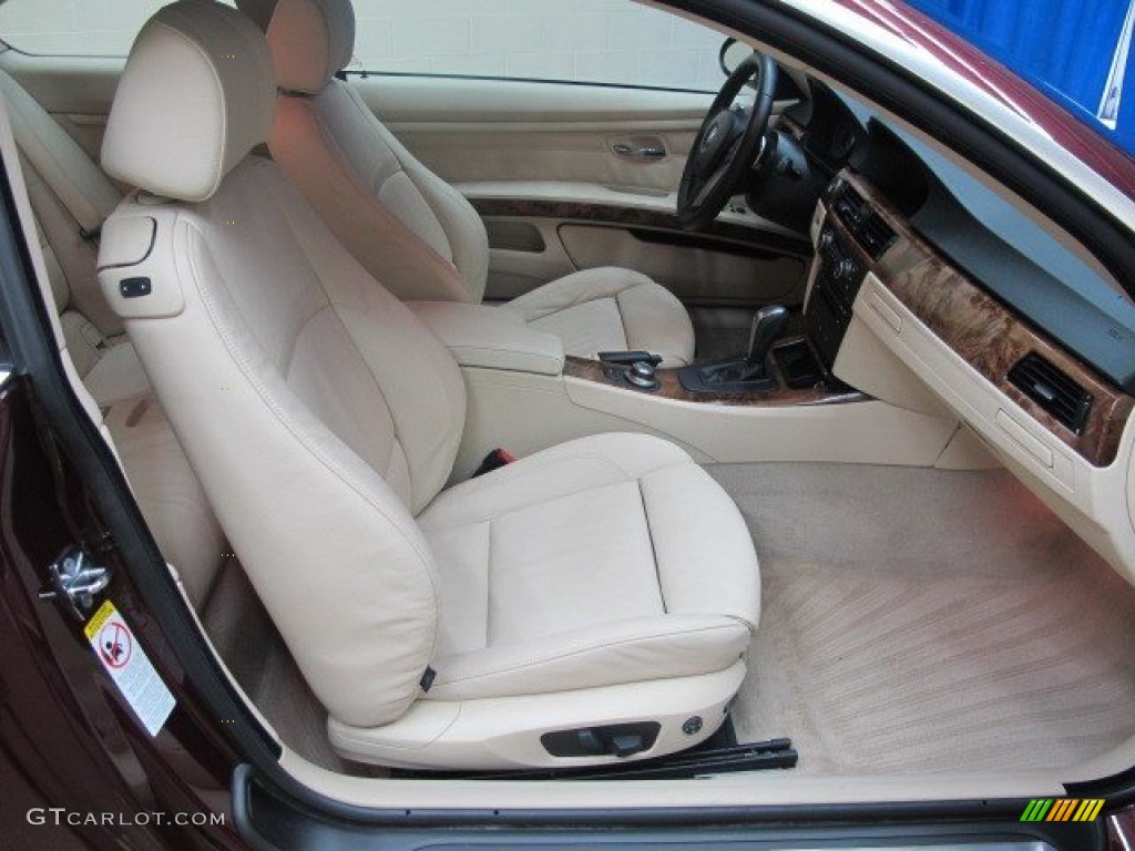 2008 3 Series 335xi Coupe - Barbera Red Metallic / Cream Beige photo #25