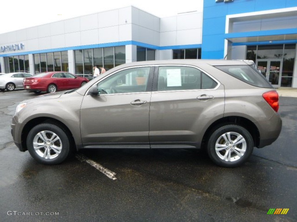 2010 Equinox LS - Mocha Steel Metallic / Jet Black/Light Titanium photo #2