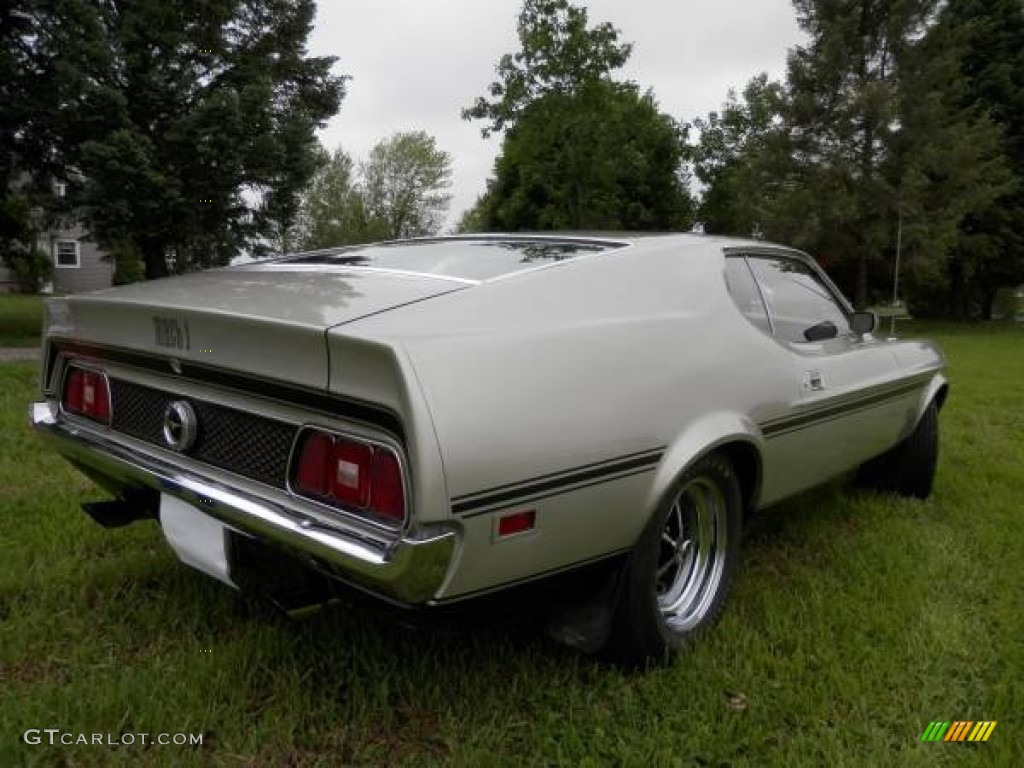 1972 Mustang Mach 1 Coupe - Silver / Black photo #2