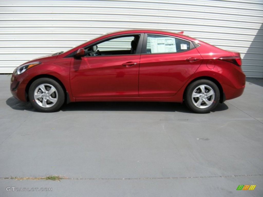 2014 Elantra SE Sedan - Red / Gray photo #6