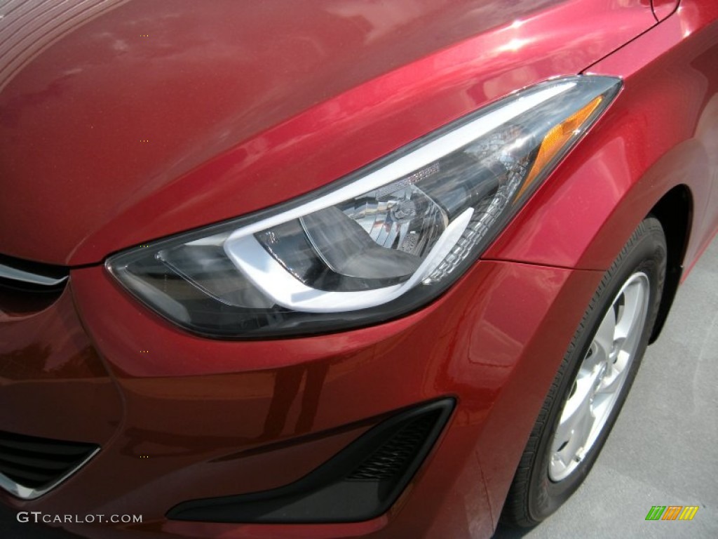 2014 Elantra SE Sedan - Red / Gray photo #9
