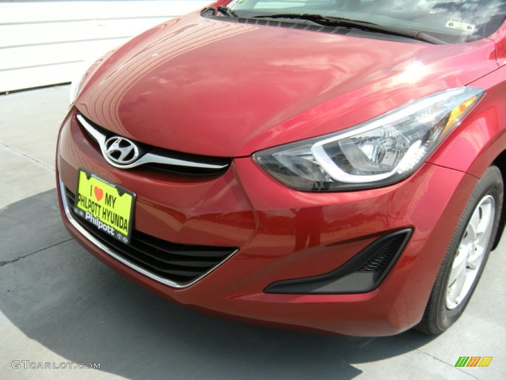 2014 Elantra SE Sedan - Red / Gray photo #10