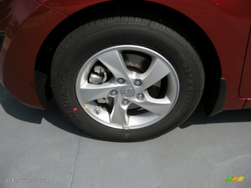 2014 Elantra SE Sedan - Red / Gray photo #11