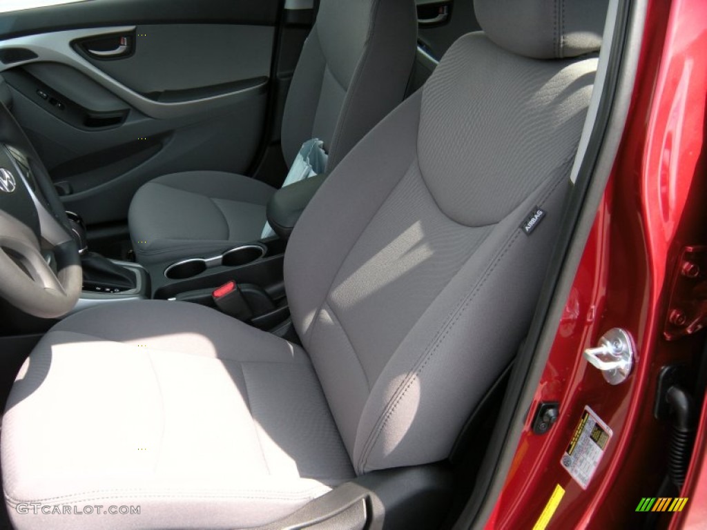 2014 Elantra SE Sedan - Red / Gray photo #22