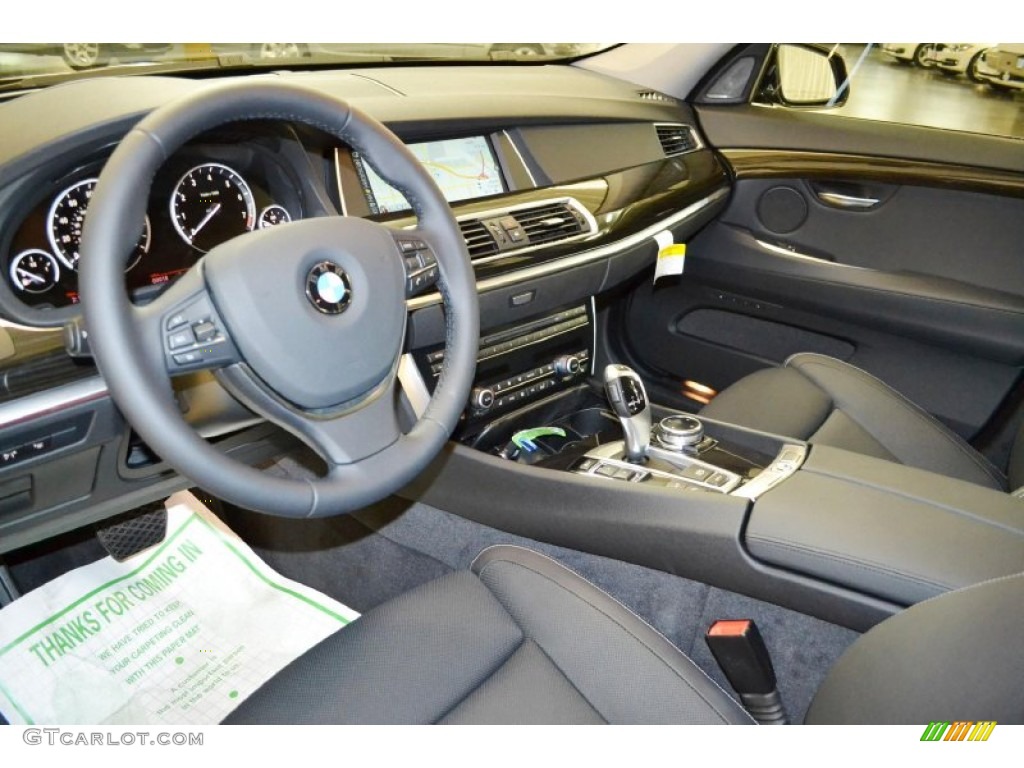 Black Interior 2014 BMW 5 Series 535i Gran Turismo Photo #94597585