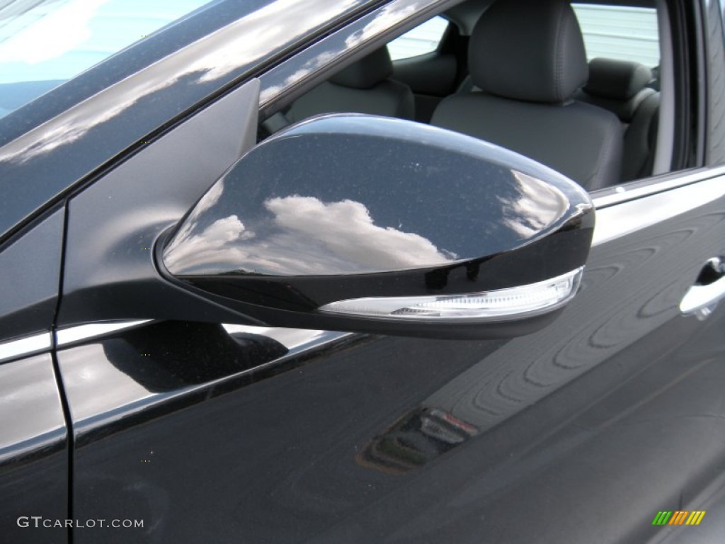 2014 Elantra Limited Sedan - Black / Gray photo #12