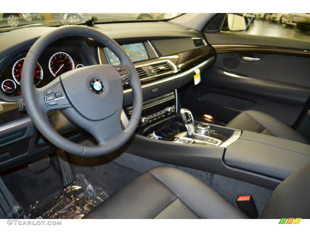 Black Interior 2014 BMW 5 Series 535i Gran Turismo Photo #94597798