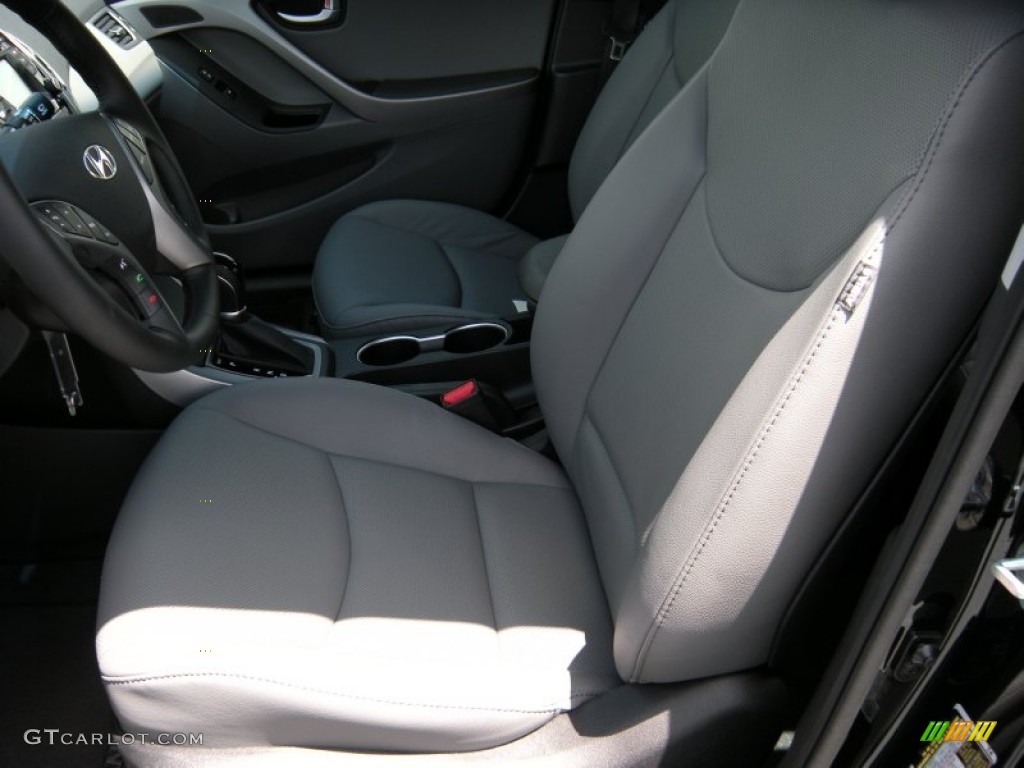 2014 Elantra Limited Sedan - Black / Gray photo #23