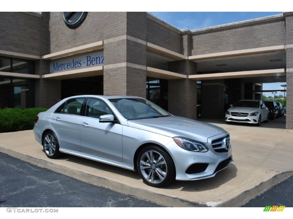 2014 E 350 4Matic Sport Sedan - Iridium Silver Metallic / Grey/Black photo #1